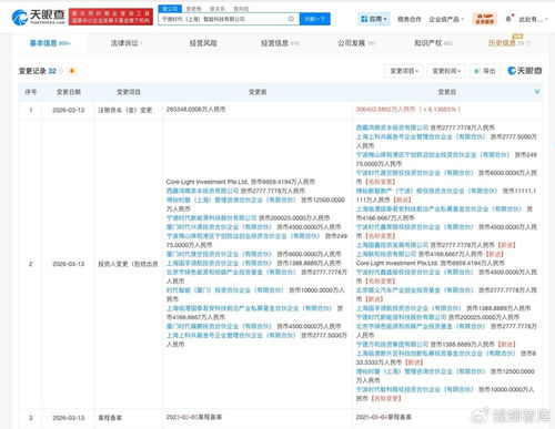 寧德時代智能科技公司增資至30.6億，北京順義汽車產業基金等入股，技術咨詢業務迎來新契機